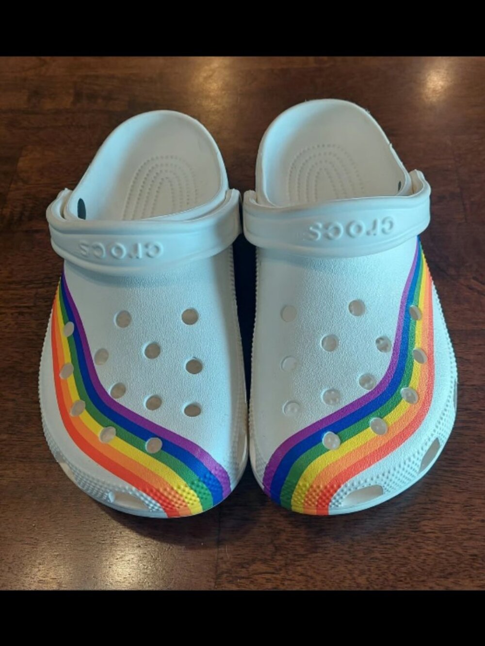Crocs Rainbow Clogs Women's Size 9